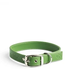 Apple Leather Collar Green