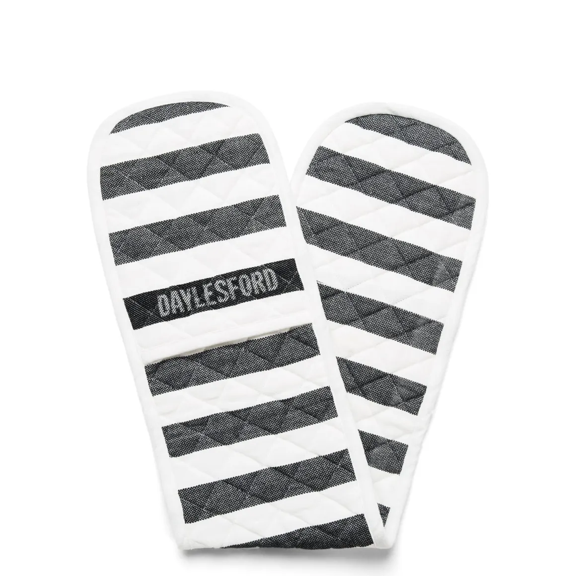 Black & White Stripe Double Oven Glove
