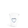 Blue Heart Glass