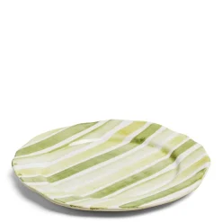 Circus Stripe Green Charger Plate