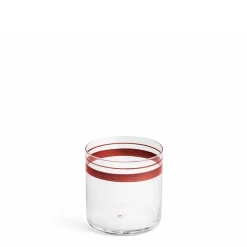 Fine Stripes Low Tumbler Claret
