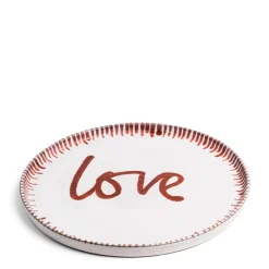 Galley Love Large Red Plate