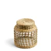 Glass Pot with Weave Medium