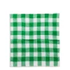 Green & White Check Napkin