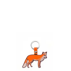 Leather Fox Keyring