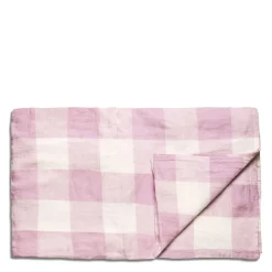 Lilac and White Check Tablecloth