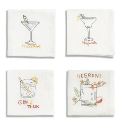 Linen Cocktail Napkin Set