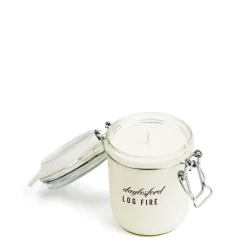 Log Fire Candle