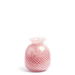 Miro Pink Spiral Stripe Vase