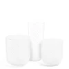 Mondrian White Spiral Stripe Vase