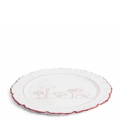Mushroom Dance Plate Claret