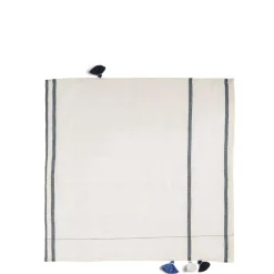 Nila Margin Napkin Blue