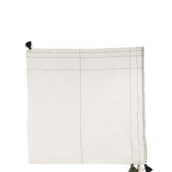Nila Margin Napkin Green