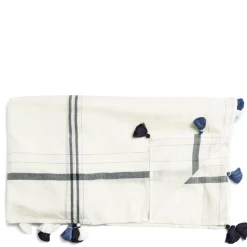 Nila Margin Tablecloth Blue