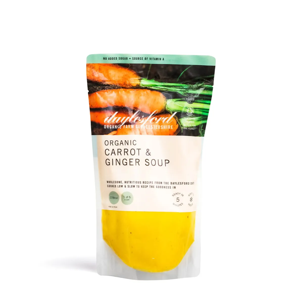 Organic Carrot Soup with Ginger