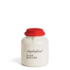 Organic Dijon Mustard in Ceramic Pot