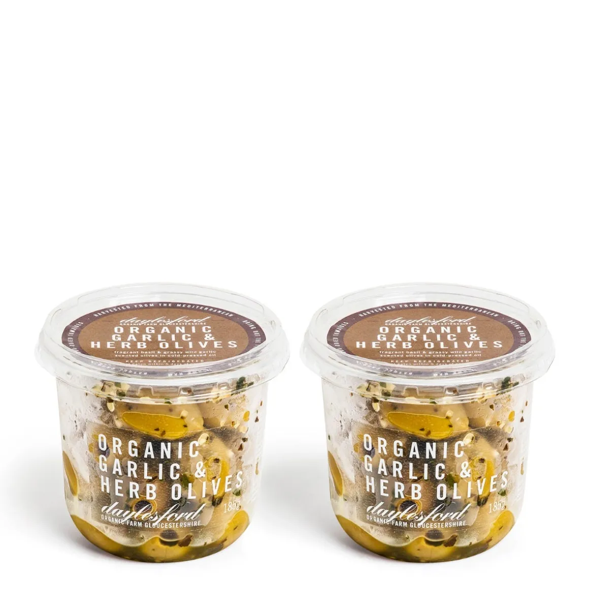 Organic Garlic & Herb Olives x2