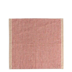Portobello Gingham Napkin Red