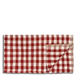 Portobello Gingham Tablecloth Red