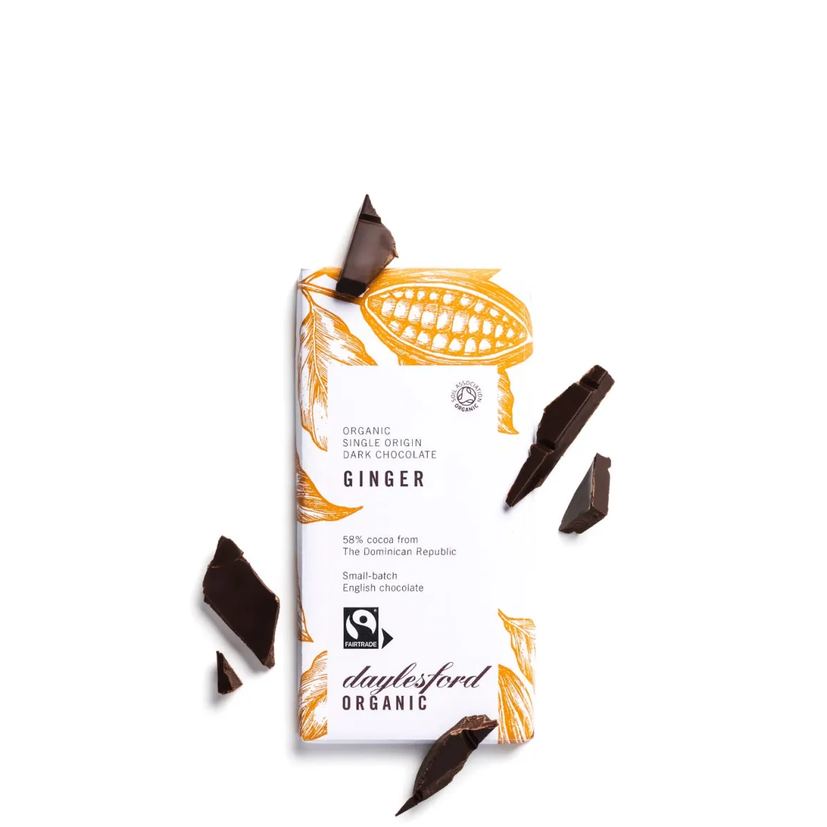 Single Origin Dark Chocolate Ginger Bar