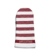 White & Red Stripe Oven Glove