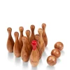 Wooden Skittles Garden Game