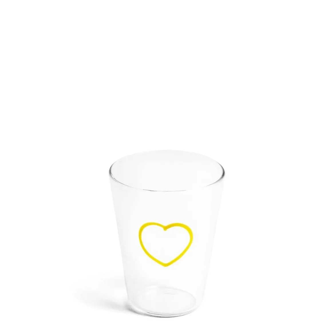 Yellow Heart Glass